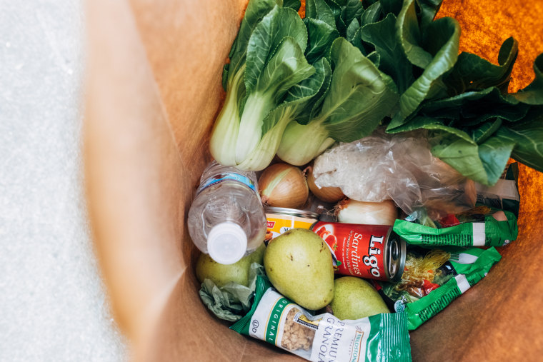Seattle's Asian Counseling and Referral Service delivers nutritious and culturally appropriate food to local AAPI seniors. A daily grocery delivery typically includes bok choy, instant noodles, and fresh fruits.