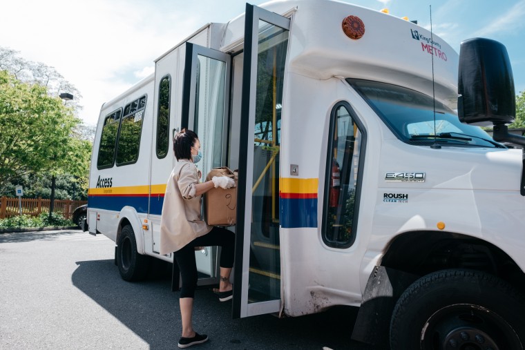 Working with King County Metro Access and a cohort of volunteers, ACRS delivered 440 bagged hot meals and 280 bags of groceries to homebound seniors on May 1.