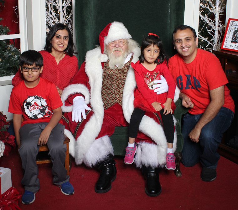 Dr. Parth Mehta, right, with his family.