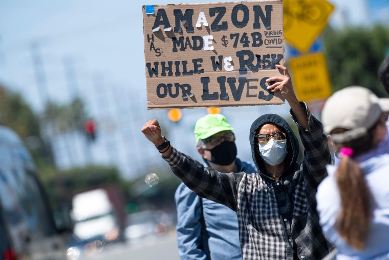 Image: Amazon worker strike