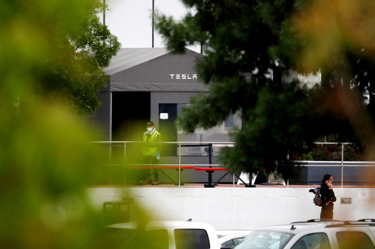 Image: Tesla's primary vehicle factory in Fremont, Calif.