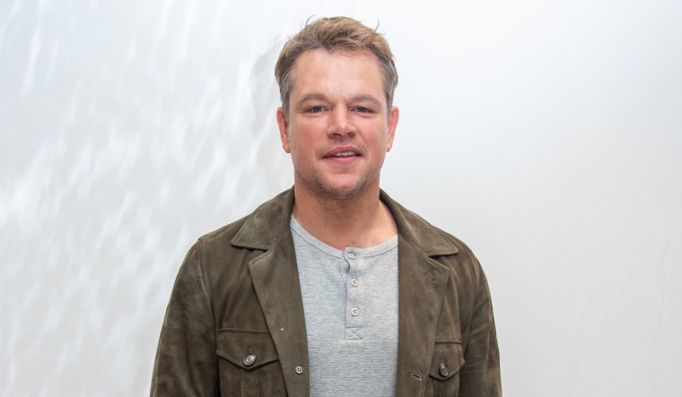 Image: Matt Damon at the "Ford v Ferrari" Press Conference at the Fairmont Royal York