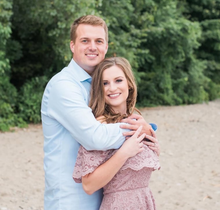 Image: Brittany Beckmann and her fiance Bryant