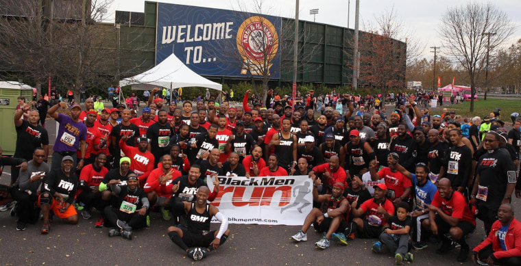 Image: Black Men Run group