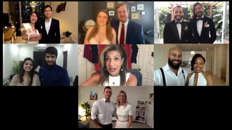 TODAY’s Hoda Kotb gives six couples an early present for their late weddings — a first dance they’ll never forget. 