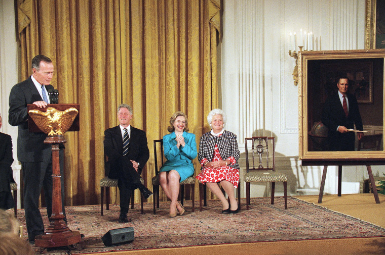 IMAGE: George H.W. Bush portrait unveiling in 1995 