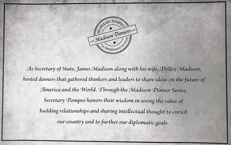 IMAGE: A Madison Dinner invitation