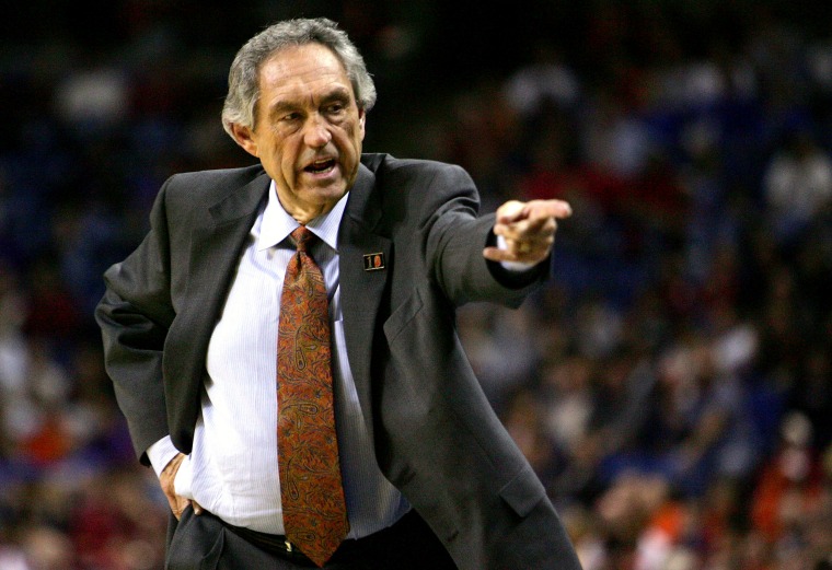 Image: Oklahoma State head coach Eddie Sutton during a game in Kansas City, Mo., in 2005.