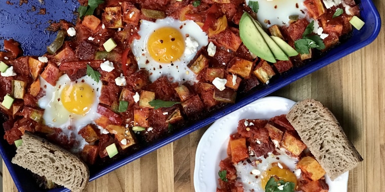 Eggs and sweet potatoes are the perfect pair.