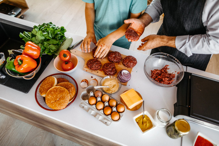 Bringing burger patties to room temperature is key before placing them on the grill. 