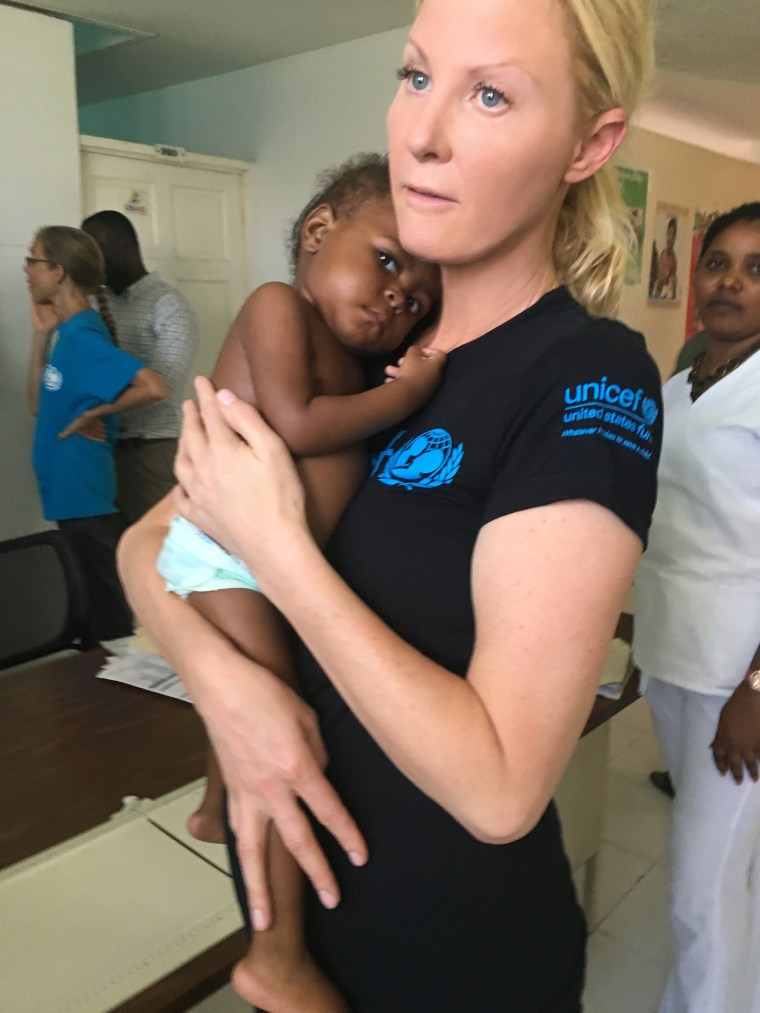 As a special nutrition emissary for UNICEF, Sandra Lee led a team to Haiti on an immunization and nutrition mission in 2015. 