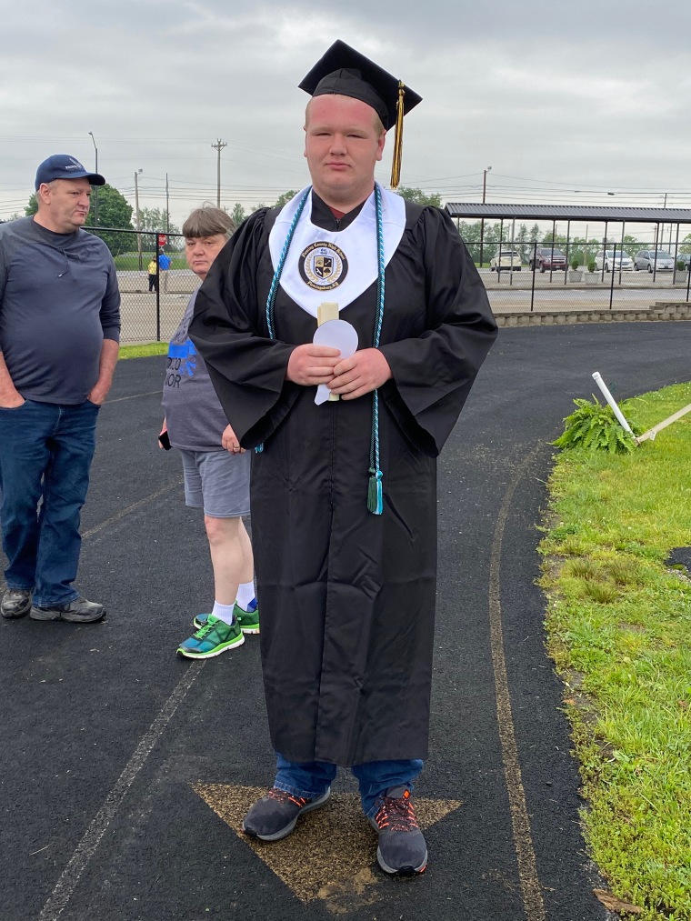 Dalton Barnett at his high school graduation. 
