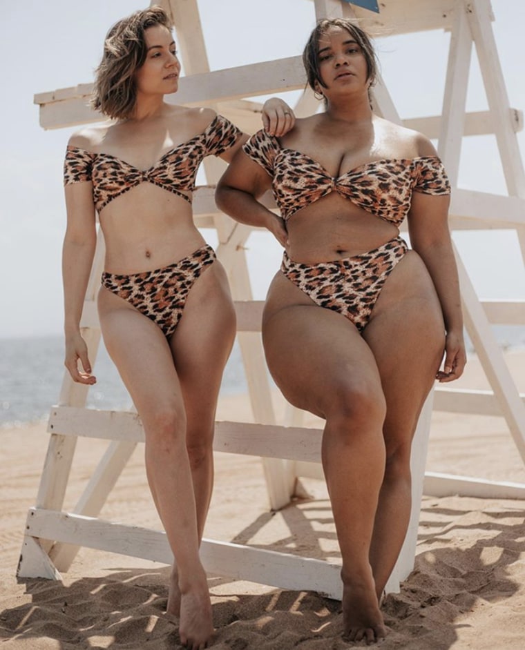 Plus-size model and her slim best friend pose in the same outfits in viral  TikTok videos