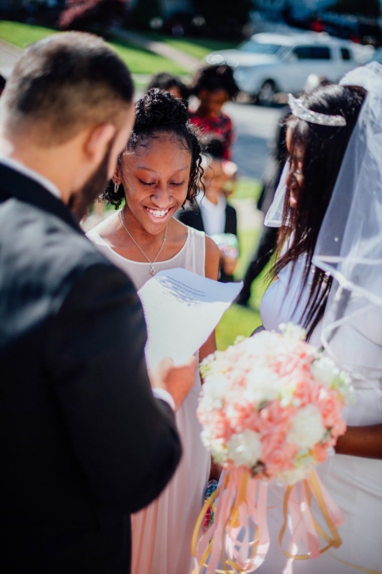 Their wedding date changed a few times because of the coronavirus pandemic, but Emmanuel and Weslinne Cespedes were finally able to get married. 