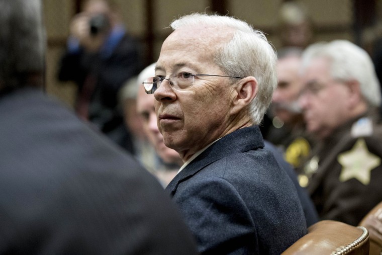 Image: Dana Boente, acting U.S. attorney general, listens during a county sheriff listening session