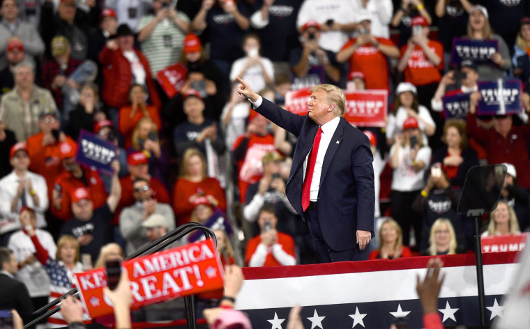 President Trump Holds Campaign Rally In Hershey, Pennsylvania