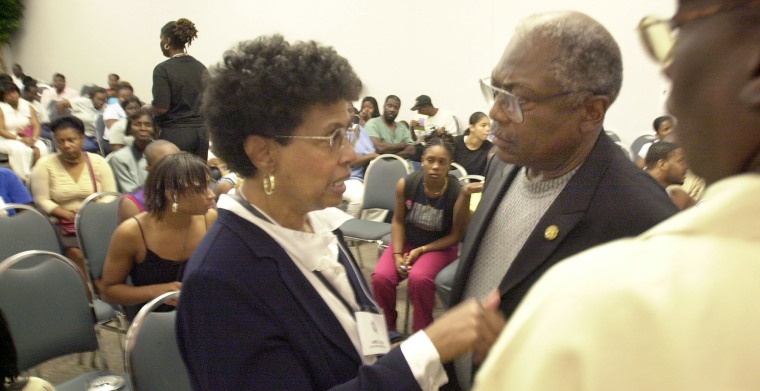 Image: Adell Adams and Jim Clyburn