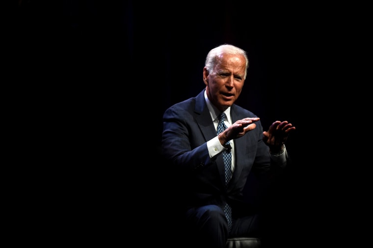 Image: Former Vice President Joe Biden addresses attendees during the AFL-CIO Workers Presidential Summit in Philadelphia