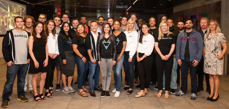 The LIFT Labs team with the 2019 LIFT Labs Accelerator class. LIFT Labs is the front door for global startup founders looking to partner with or get feedback from Comcast NBCUniversal.