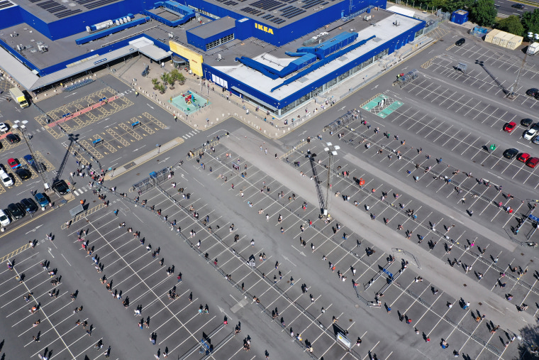 Image: Ikea Reopens Stores In England And Northern Ireland As Coronavirus Lockdown Eases