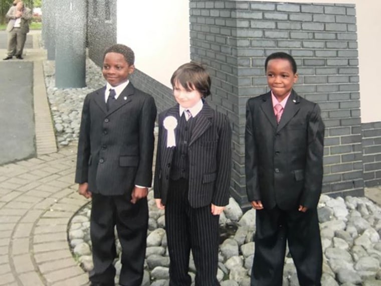 Moyo Badun, Shaun Hill and Kiitan Amao at their communion. 