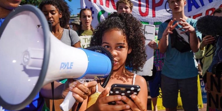 The young activist joined the march in Washington, D.C. and shared her poem at the Kid Lit Rally for Black Lives on June 4 hosted by bestselling authors Kwame Alexander, Jason Reynolds and Jacqueline Woodson. 