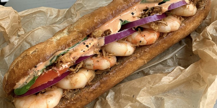 Shrimp Hoagie Sandwich