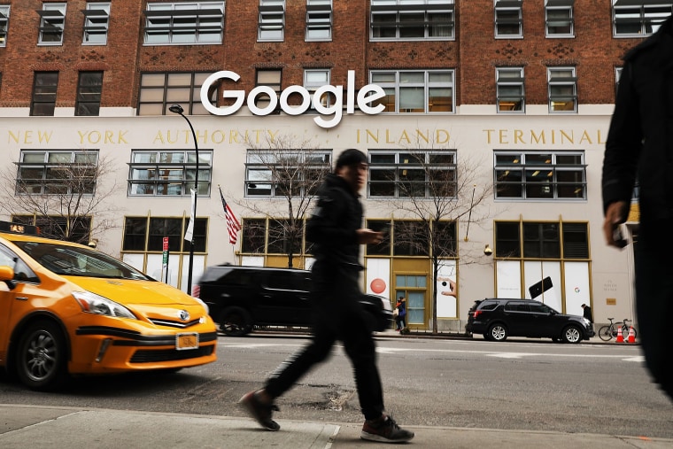 Image: Google's New York office is shown in lower Manhattan on March 5, 2018 in New York City.