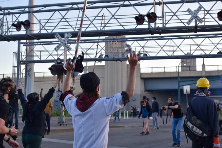 Protests in Minneapolis on May 29, 2020.