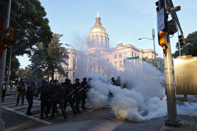 Image: Atlanta protest tear gas