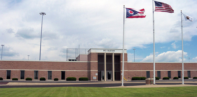 Elkton Federal Correctional Institution in Lisbon, Ohio.