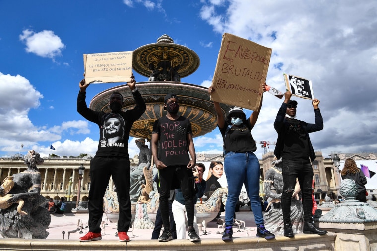 Image: Black Lives Matter protest Paris
