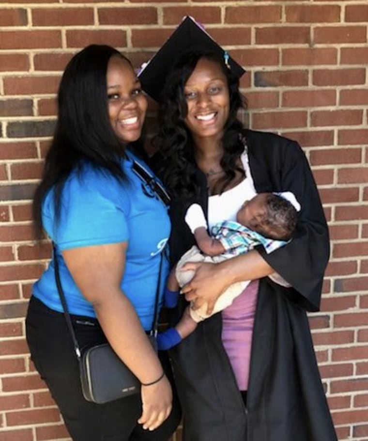 Image: Breonna Taylor, Alena Battle, and Breonna's godson, Tamaj.