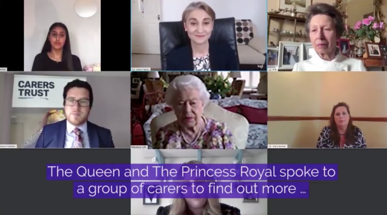 The 94-year-old monarch has truly mastered the art of the virtual meetup. 
