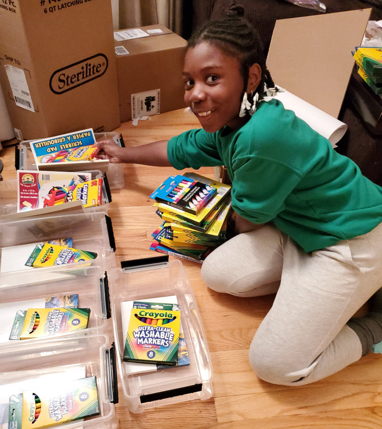 In less than a year, Chelsea Phaire has donated over 2,500 art supply kits to kids in need.