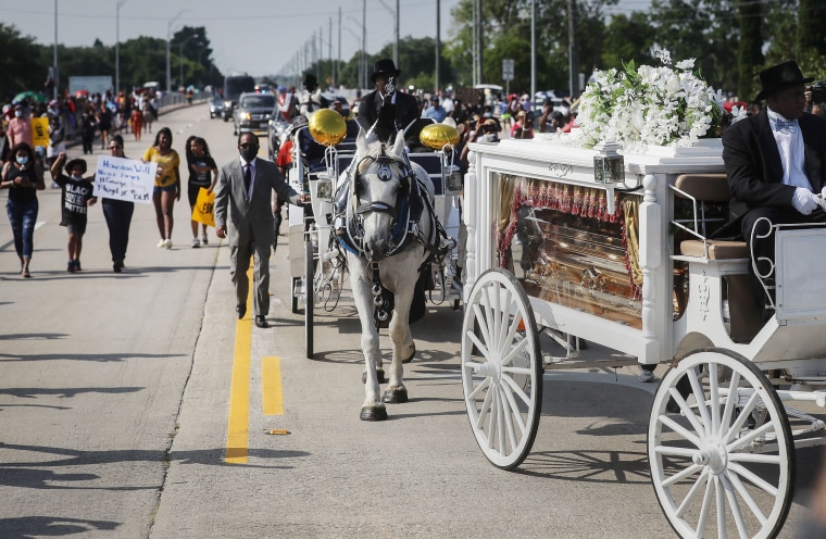 Private Funeral For George Floyd Takes Place In Houston