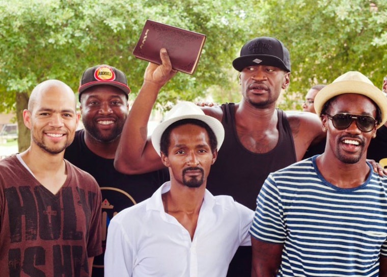 IMAGE: George Floyd and the men behind 'church in the bricks'