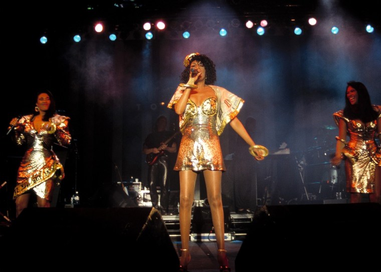 The Pointer Sisters perform at the Superdome in New Orleans in the 1990's
