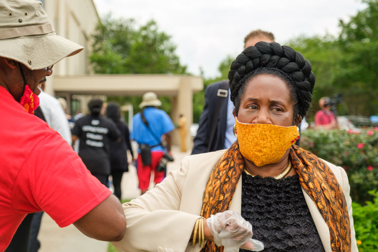 Image: Jonathan Veal, Rep Sheila Jackson Lee