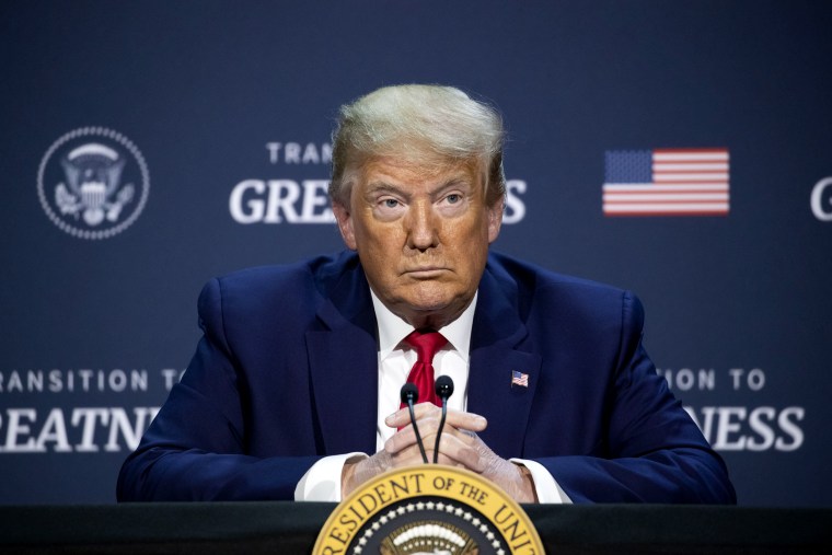 Image: President Donald Trump attends a roundtable at the Gateway Church in Dallas, Texas, on June 11, 2020.