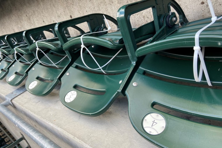 Some 8,000 seats were closed off at Principal Park in Des Moines, Iowa.