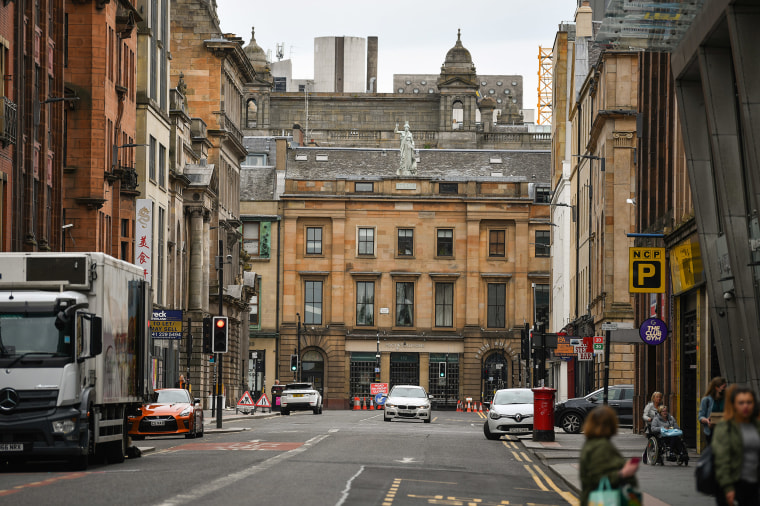 Image: Glassford Street, one of Glasgow streets linked to slave owners in the City, on June 9, 2020 in Glasgow, Scotland.