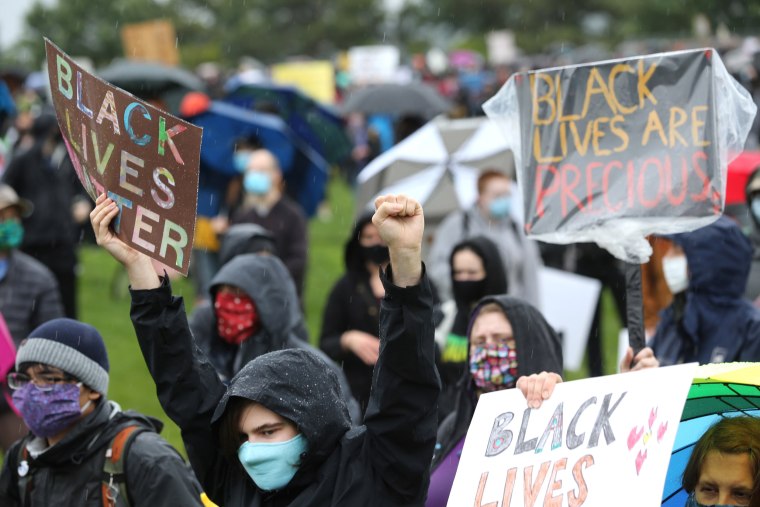 Image: Statewide Silent Black Lives Matters Marches Held Across Washington State