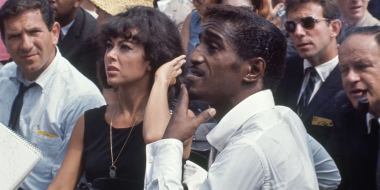 Rita Moreno, Sammy Davis Jr. at The March On Washington For Jobs &amp; Freedom