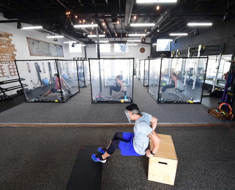 California Gym Uses Personal Pods for Classes After Coronavirus