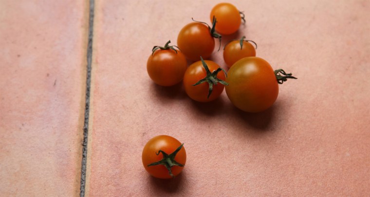 If you don't have a lot of space, opt for a smaller tomato variety, like cherry. 