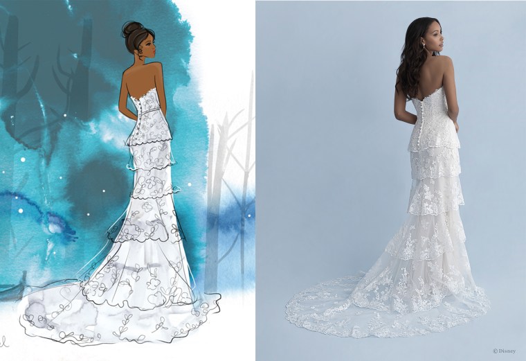 tiana princess wedding dress