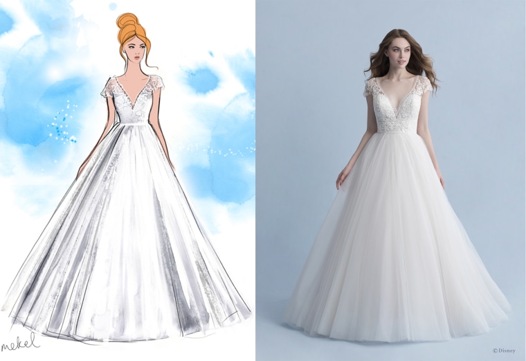 Sleeping beauty wedding dress hot sale cartoon