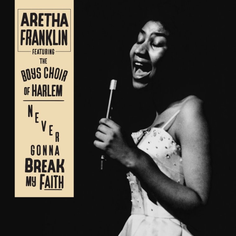This cover image released by RCA shows "Never Gonna Break My Faith," a never-before-heard solo version of Aretha Franklin's riveting and powerful collaboration with Mary J. Blige. Sony's RCA Records, RCA Inspiration and Legacy Records announced the release of the song Friday, which is Juneteenth, the holiday to commemorate the emancipation of slaves in the U.S.