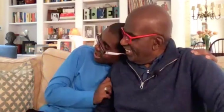 Al Roker and his son, Nick, 18, have enjoyed spending more time together while Al works from home. 